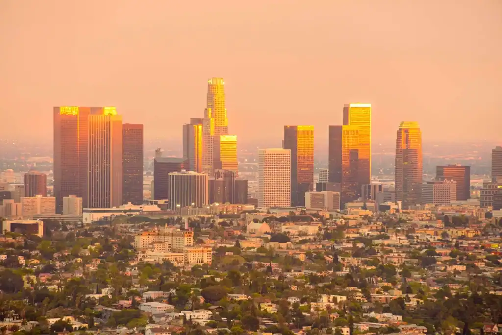 Los Angeles, CA skyline view