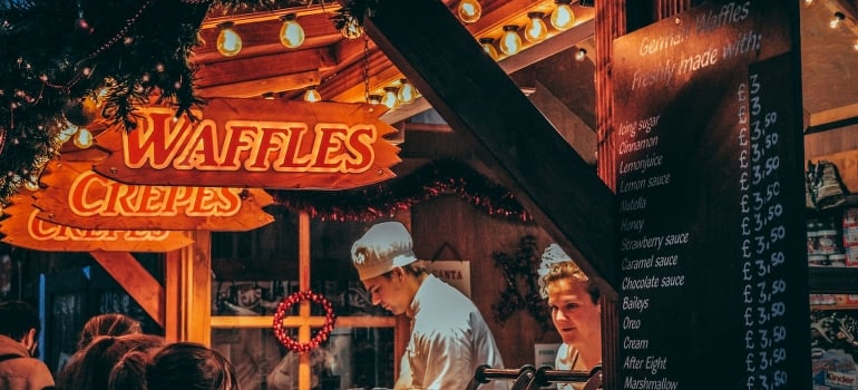 Visit Christmas markets while spending your first Christmas in the San Francisco Bay Area for an authentic festive experience