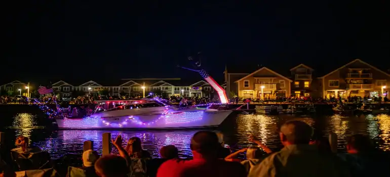 Huntington Harbour boat parade is considered by many to be among the best free Christmas family events in LA