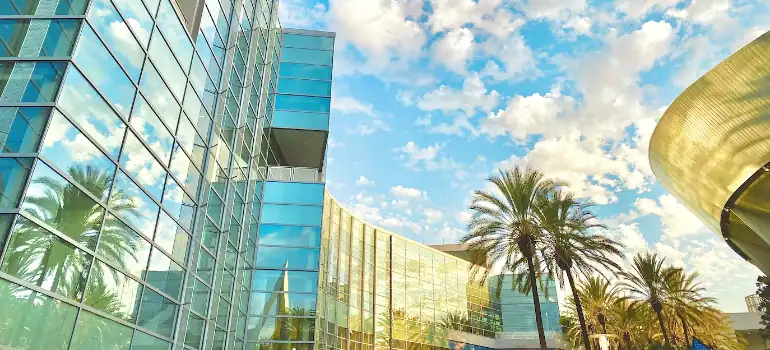 Numerous office spaces in Anaheim contribute to its status as one of the towns with thriving tech industries near LA