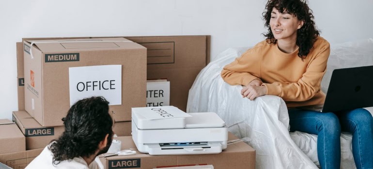 Label all boxes with fragile items clearly to ensure careful handling.