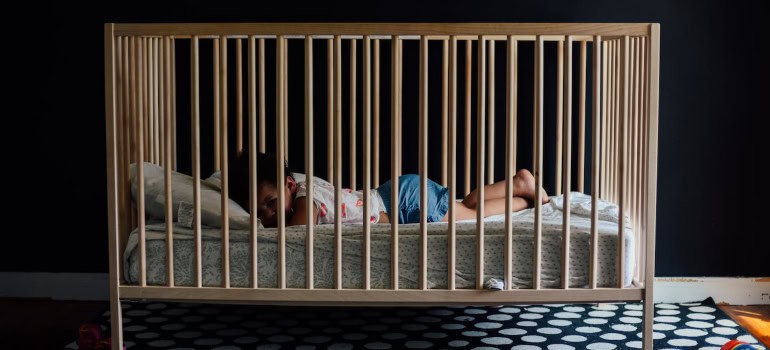 Make sure your nursery room is set up first as soon as you move in