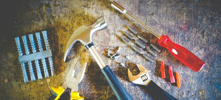 A tool kit is one of the things you will need when you take apart furniture and other things in your home.