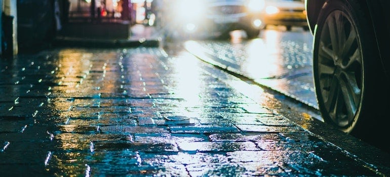 Keep your headlights on a low beam to avoid reflecting light into your eyes, which can further impair visibility.