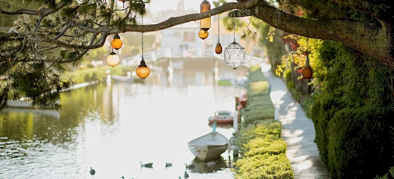 Echo Park Lake is a lovely scenic destination for photographers