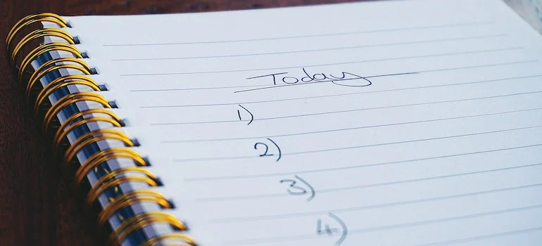 Make a list of tasks and think about who can complete which task