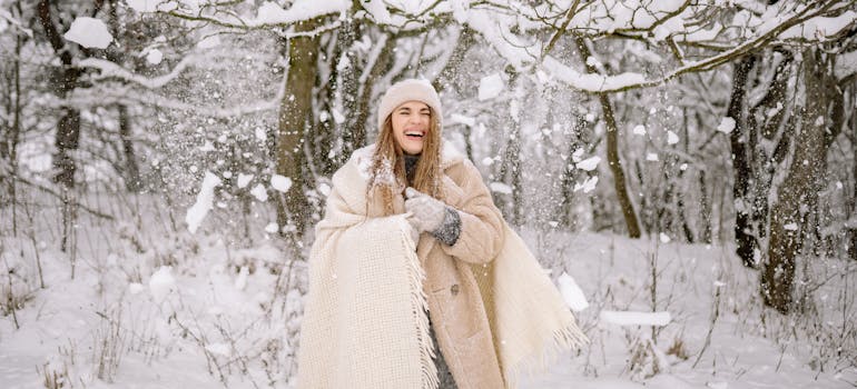 Moving to a cold state offers the chance to enjoy snowy winters.