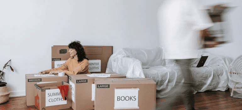 Relocation preparations require some serious decluttering