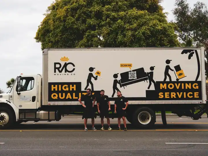 Royal Moving & Storage crew in front of truck